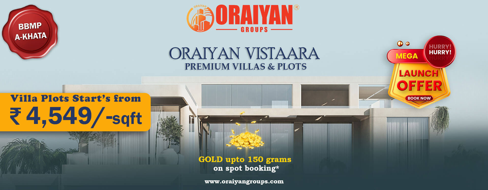 ORAIYAN VISTAARA VILLAS AND PLOTS
